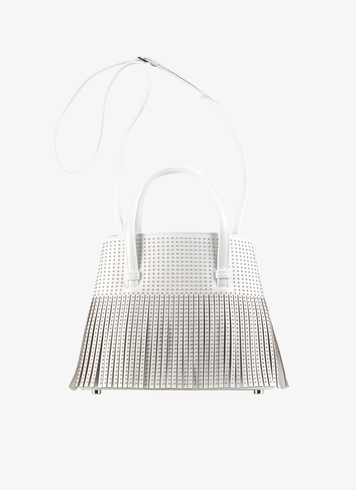Mina 20 Tote Bag ALAÏA WHITE MINA 20 TOTE BAG